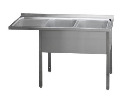 Stůl mycí dvoudřez MSDOL/M 190x70x90