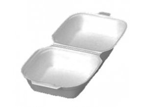 Box na hamburger velký, bílý 145 x 133 x 75 mm