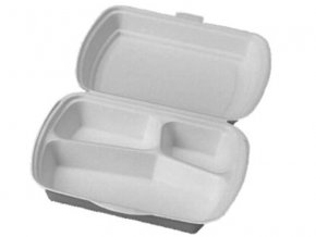 Menu box 3-dílný bílý 241 x 207 x 69 mm