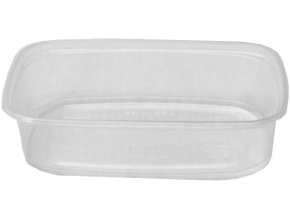 Miska hranatá průhledná PP