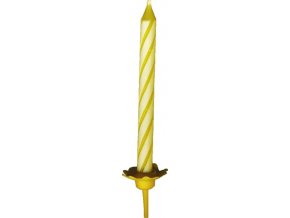 Narozeninové svíčky se stojánkem 60 mm, 24 ks