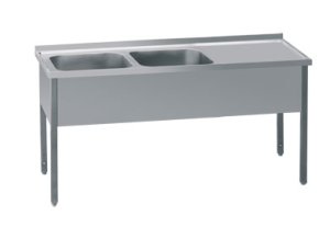 Stůl mycí dvoudřez MSDOP 210x70x90