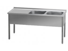 Stůl mycí dvoudřez MSDOL 140x60x90
