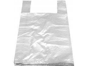 Tašky 10 kg bílé 30 + 18 x 55 cm, extra silné, 1000 ks