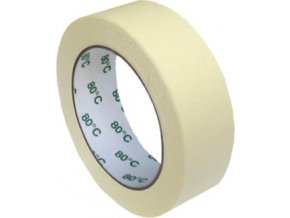 Lepící páska krepová bílá do 80°C, 50 m