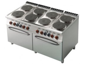 Sporák s troubou 2x GN 2/1 Lotus 900 CF8-916ET