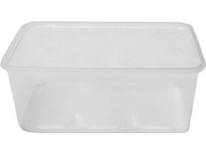 Vanička hranatá průhledná PP - II