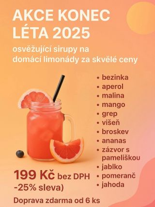 Léto se chýlí ke konci, ale chuť osvěžující domácí limonády nikdy nezestárne. Proto jsme připravili speciální akci, abyste...