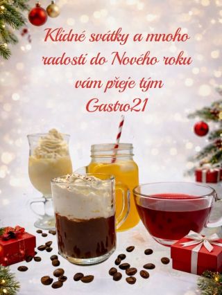 Veselé Vánoce plné vůní, chutí a pohody 🎄🎁 a šťastný Nový rok 🎆 přeje všem Gastro21 💛
