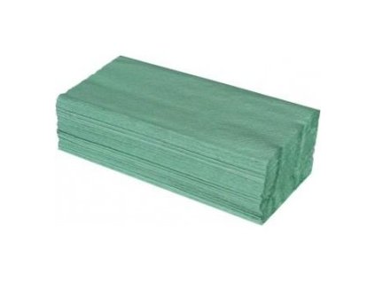 Ručníky papírové ZZ,25x23cm zelené 5000ks