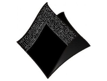 Ubrousky 2vrstvé 33x33cm černé 50ks