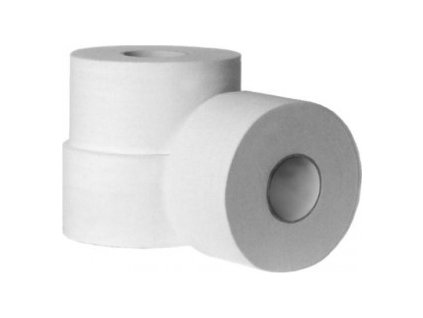 Toaletní papír (FSC Mix) 2vrstvý bílý `JUMBO` ⌀19cm 145m 645 útržků 12ks
