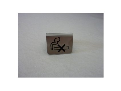 Stojánek zákaz kouření tvar A nerez