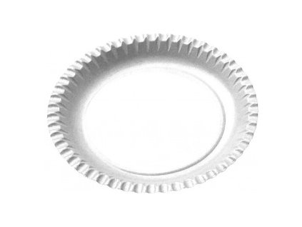 Papírový talíř bílý Ø18cm RECY [100 ks]