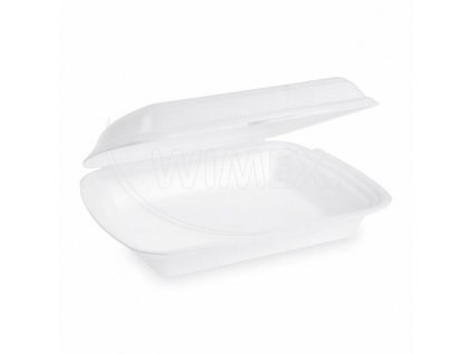 Menu box (XPS) nedělený bílý 241 x 207 x 69 mm 900ml [125 ks]