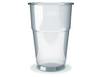 Kelímek PET ø78mm 0,25l 50ks