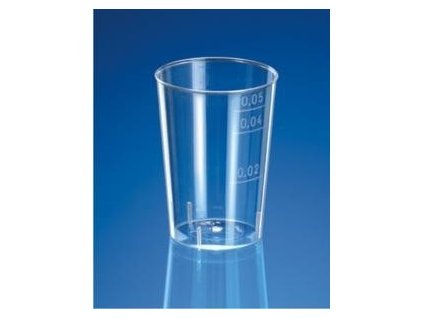 Kelímek krystal (PS) ⌀44mm 2cl/4cl/5cl 40ks