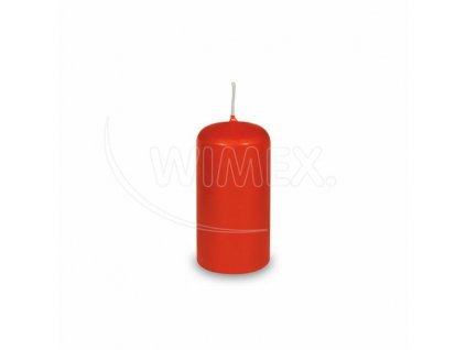 Svíčka válcová ⌀40x80mm červená 4ks