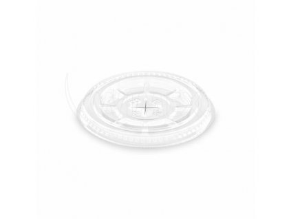 Víčko (rPET) s křížovým otvorem pro kelimek ⌀78mm 50ks