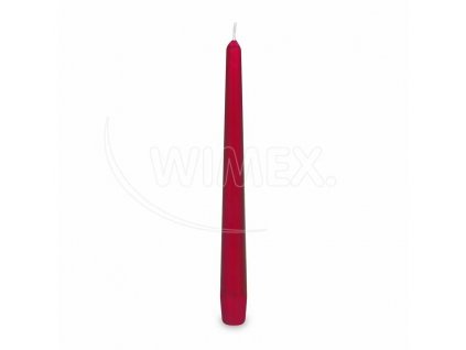 Svíčka kónická ⌀23x245mm bordó 10ks