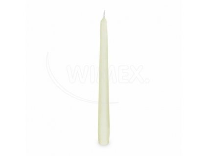 Svíčka kónická ⌀23x24,5cm béžová 10ks