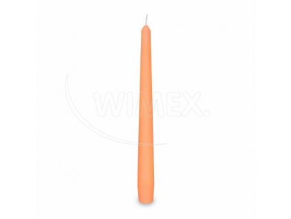 Svíčka kónická 245mm apricot 10ks  0131104
