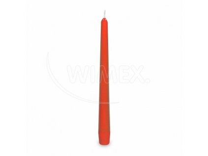 Svíčka kónická  245mm červená  10ks  0131101