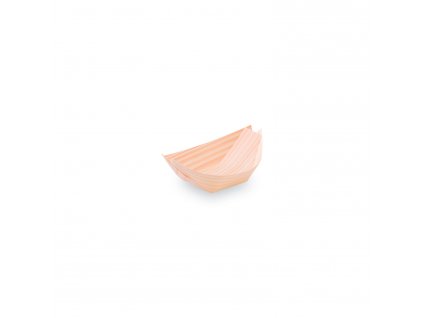 Fingerfood miska dřevěná, lodička 8 x 5,5 cm [100 ks]