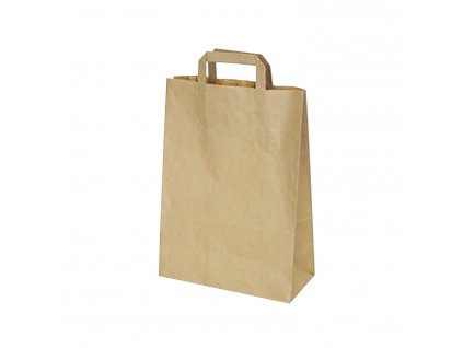 Papírová taška 22+10 x 28 cm hnědá 250 ks