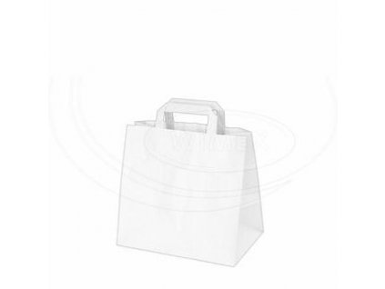Papírová taška 26+17 x 25 cm 250 ks bílá