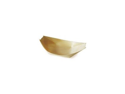 Fingerfood miska (dřevěná FSC 100%) lodička 16,5 x 8,5 cm [100 ks]