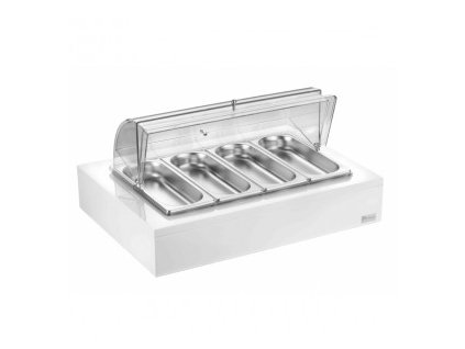 Podnos s poklopem buffet 4xGN1/4 bílý