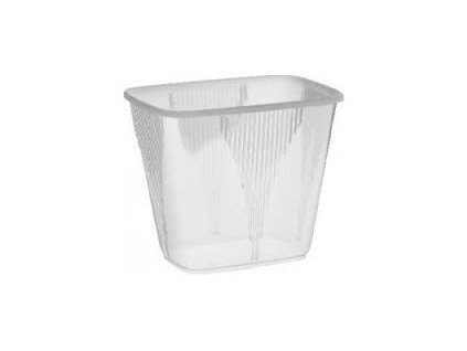 Miska (PP) hranatá průhledná 108x81mm 500ml 100ks
