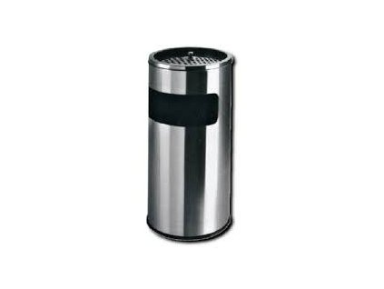 Popelník nerez XL +koš 30x65v cm