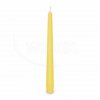 Svíčka kónická ⌀23x245mm žlutá 10ks