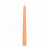 Svíčka kónická ⌀23x245mm apricot 10ks