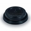 Víčko vypouklé (PS) černé pro kelímek ⌀73mm 100ks