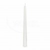 Svíčka kónická ⌀23x245mm bílá 10ks