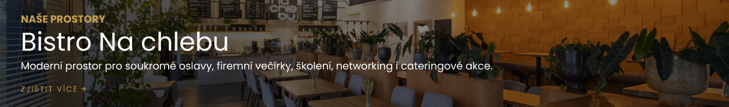 Bistro Na Chlebu – moderní prostor pro soukromé oslavy, firemní akce, večírky a catering v příjemném prostředí.
