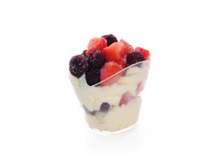 mini vanilkove mascarpone s ovocem