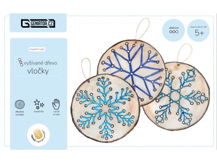 obal vyšívánky vločky přední strana