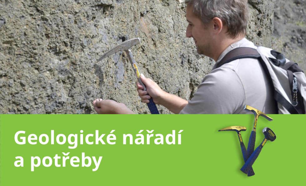 Geologické nářadí a potřeby