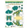 45750 dinosaurus barva modrozelena