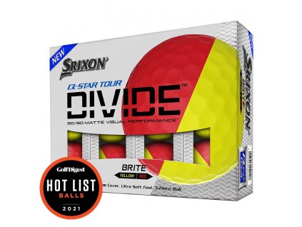 SRIXON Q-Star Tour Divide golfové míčky žluto-červené (12 ks)