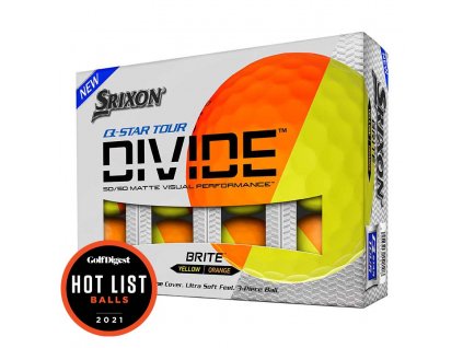 SRIXON Q-Star Tour Divide golfové míčky žluto-oranžové (12 ks)