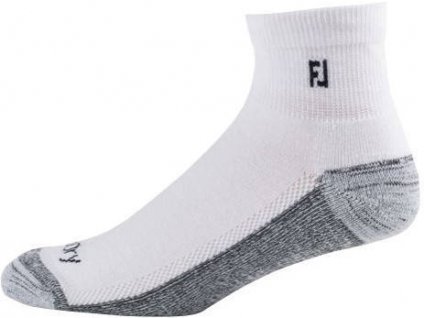 FOOTJOY ProDry Quarter pánské golfové ponožky bílé