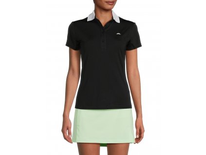 J.Lindeberg Cassie Polo Jerseytop dámské tričko Black L