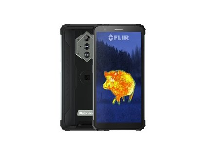 iGET Blakcview GBV6600 Pro Thermo Black odolný telefon, 5,7''HD+IPS, 4GB+64GB, 8580 mAh, IP69K, Flir