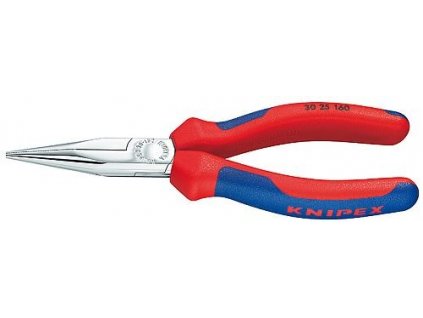 Kliešte polguľaté Knipex PVC "chrom"