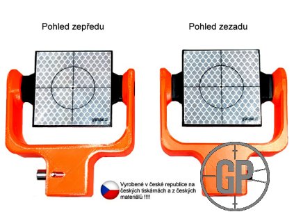 GP0112 Oboustranný štítek v náklopném držáku